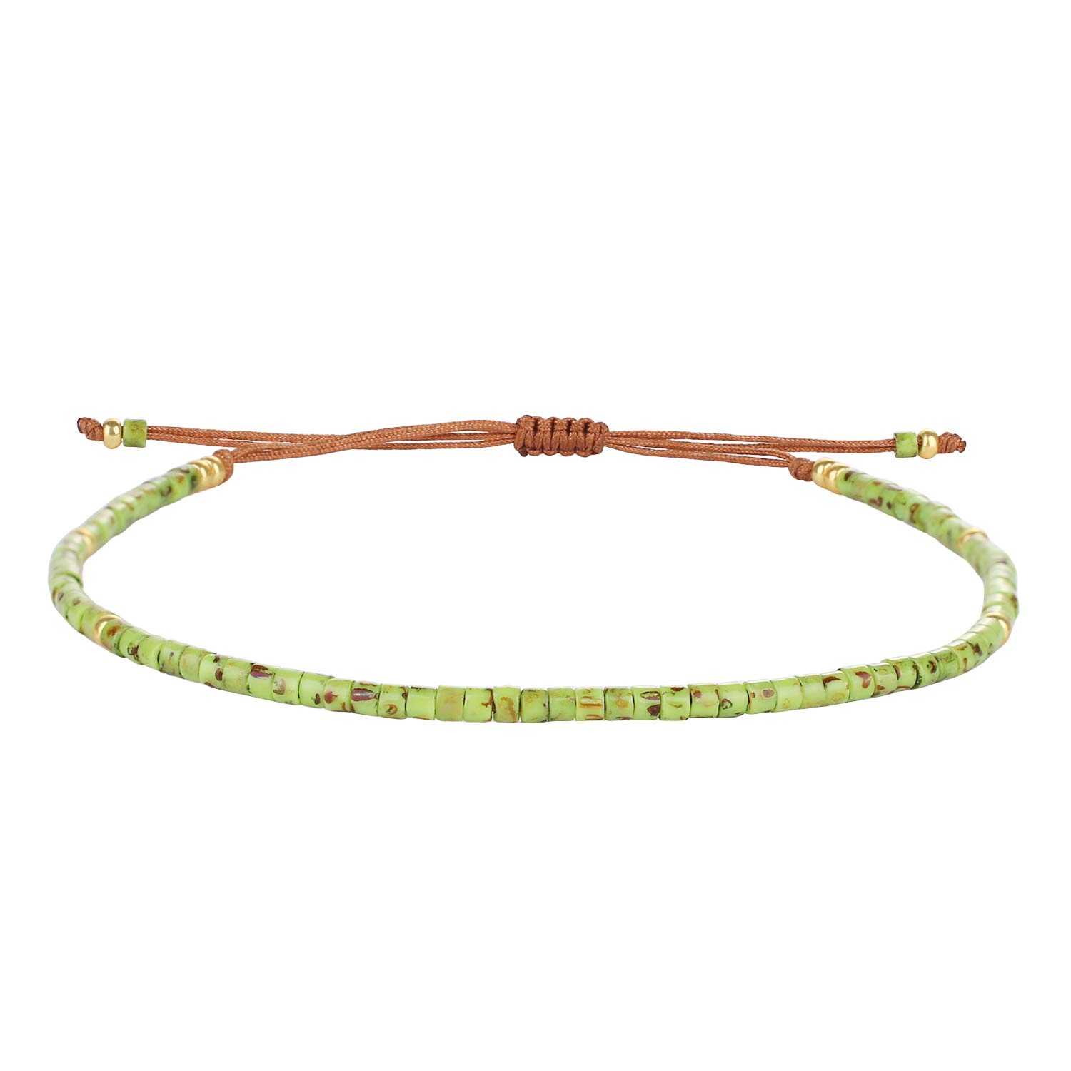 KELITCH Pulseras Amistad con Cuentas Concha Cristal Color Bohemio Pulsera Hecha A Mano Brazaletes Joyería para Mujer — view 52