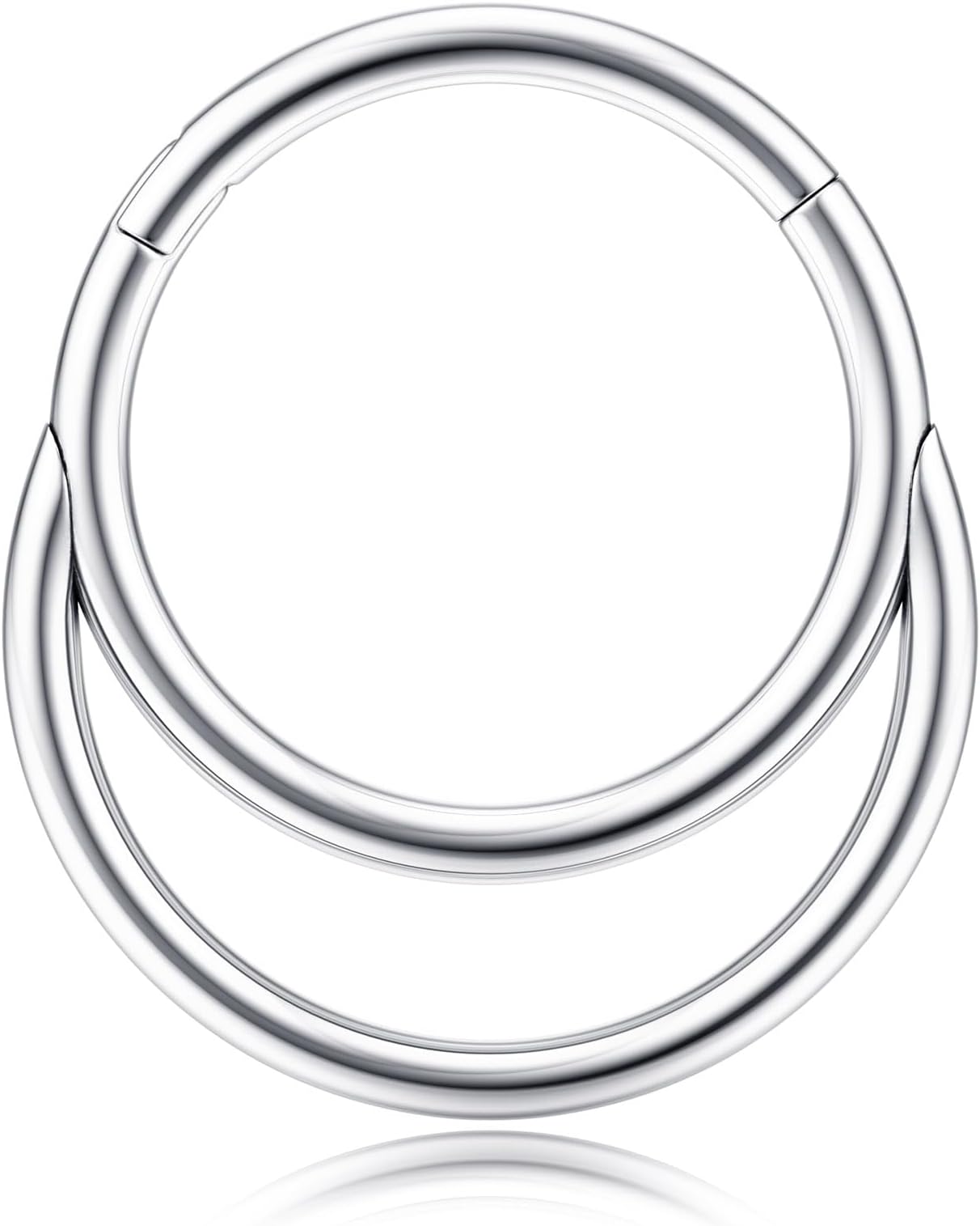 BodyBonita 316L Stainless Steel 16G Septum Nose Ring Hoop Daith Piercing