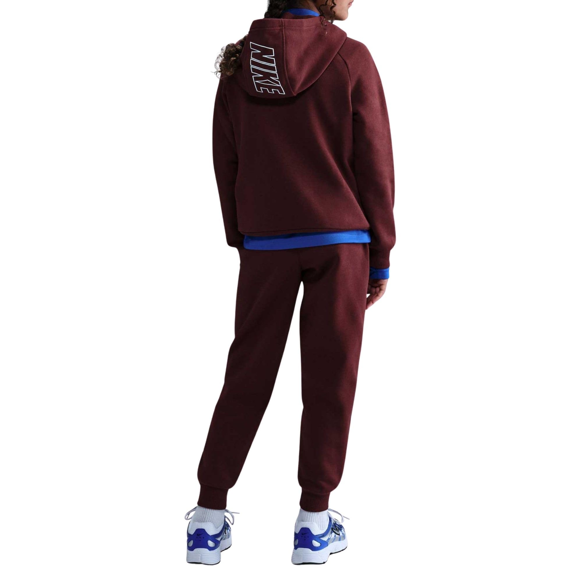 NIKE Chándal para niños con capucha Club Fleece burdeos Código HQ9318-619