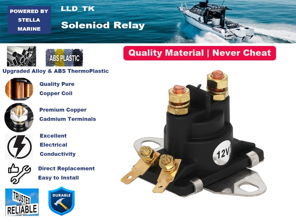 Starter Solenoid Relay for Mercury Mercruiser 15 20 25 30 40 50 55 60 70 75 80 90 115 150 175 200 HP