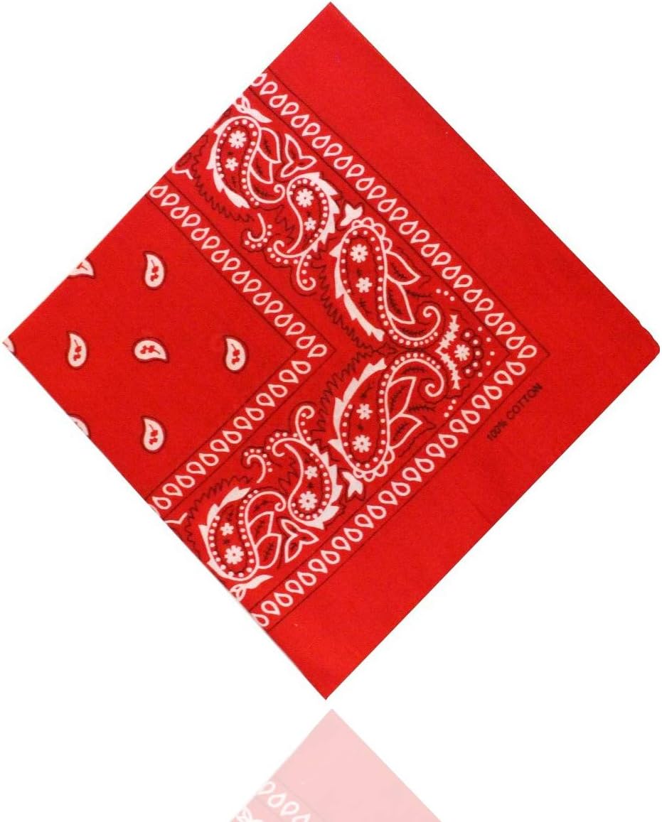 Rotes Bandana 55x55 Cm – Vielseitiges Halstuch & Kopftuch Für Damen | Atmungsaktiv & Pflegeleicht