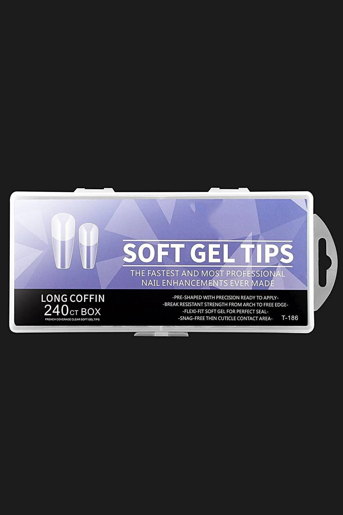 Fontenay 240'Lı Soft Jel Tips & Yeni Nesil Kullanımı Kolay Yumuşak Jel Tips T-186-3 Turuncu