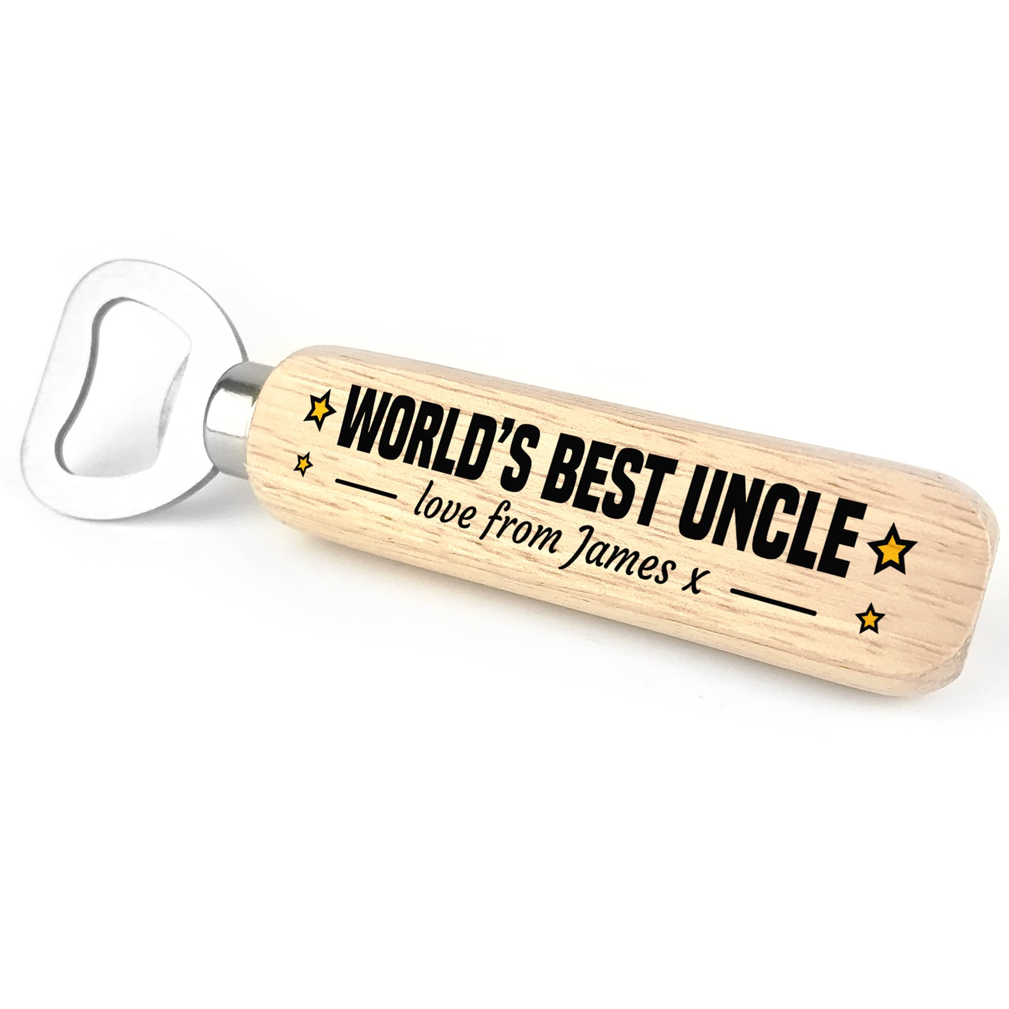 Uncle Gifts Personalised Birthday Gifts for Uncle Wood Bottle Opener Thank You Gift