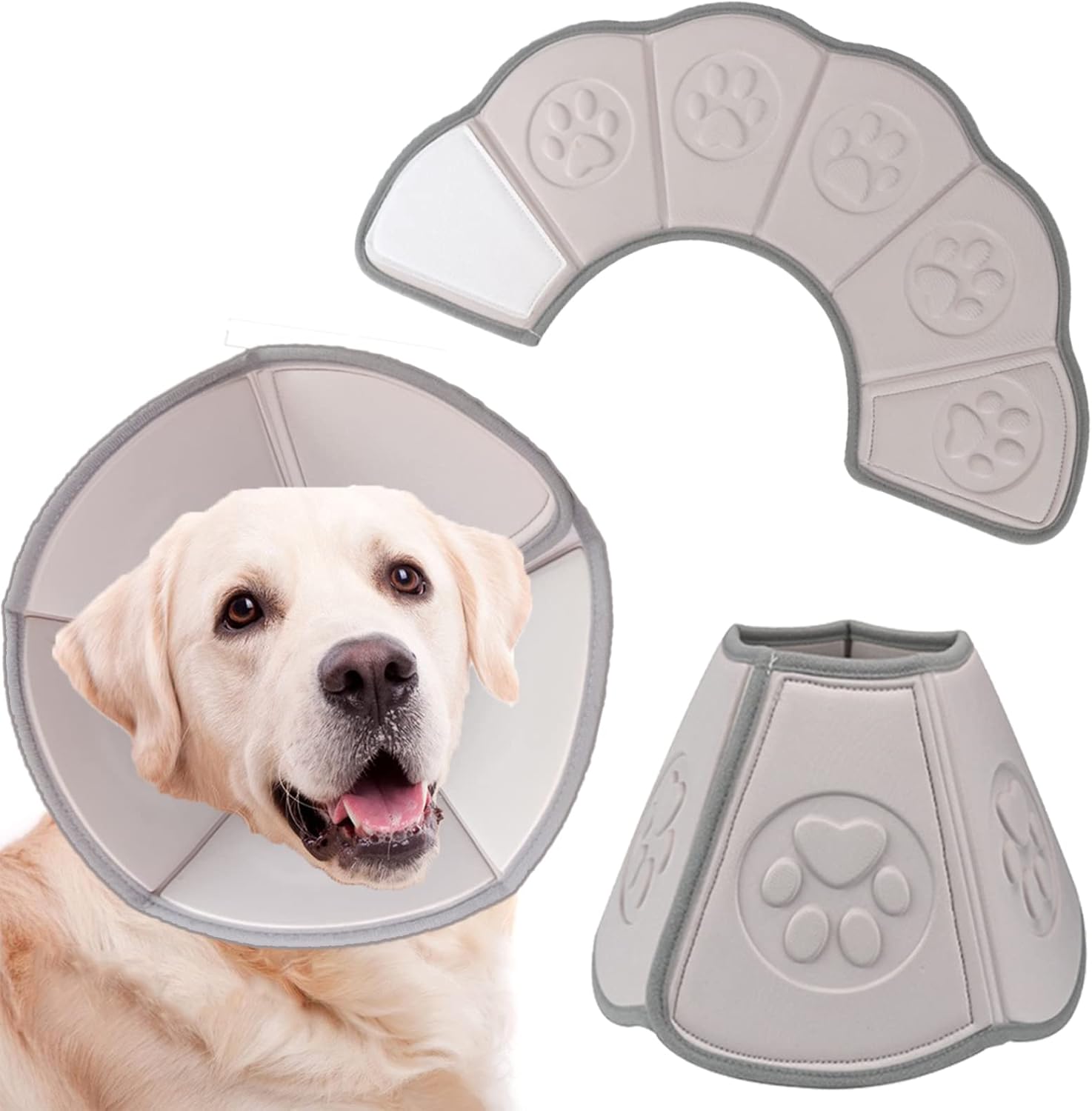 SLPEFA Soft Dog Cone Collar Comfort Pet Recovery Cone