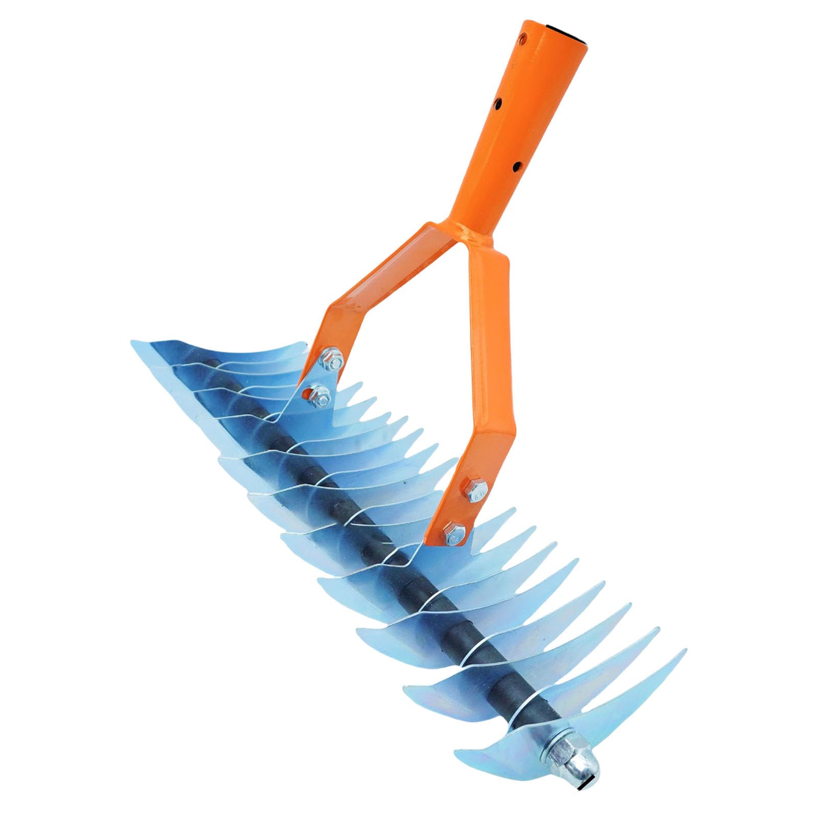 Tsophreniq Professional Dead Grass Rakes 4 Detachable Sections 170cm Length Heavy Duty Stainless Steel Tines for Outdoor Yard Work Stainless Steel Thatch Rakes