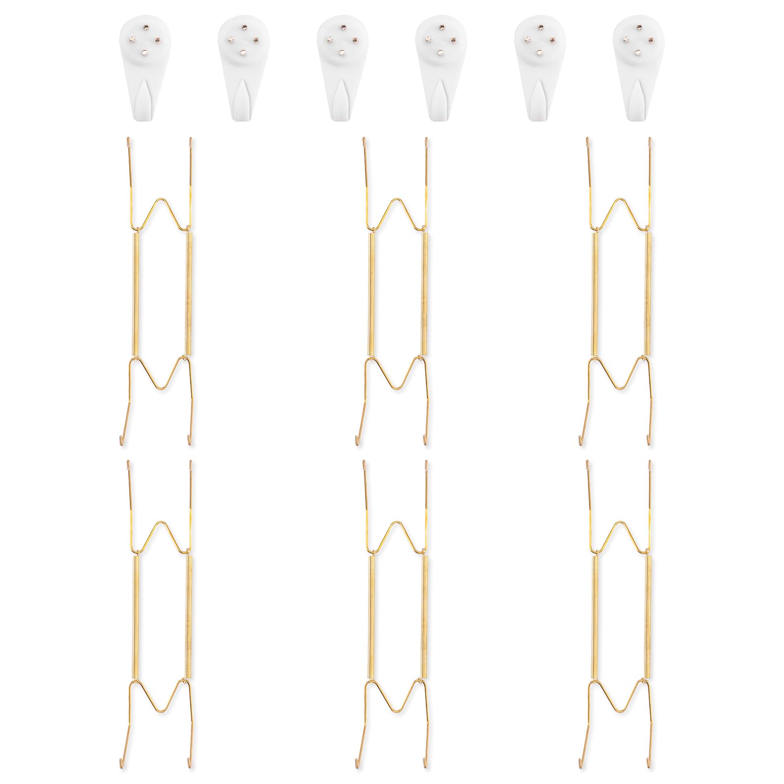 Bilillo 6 Pack Plate Hangers for the Wall, Fits 10-14 inch Decorative Plate