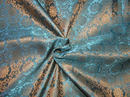 Tissu jacquard brocart martin-pêcheur pour décoration de salon