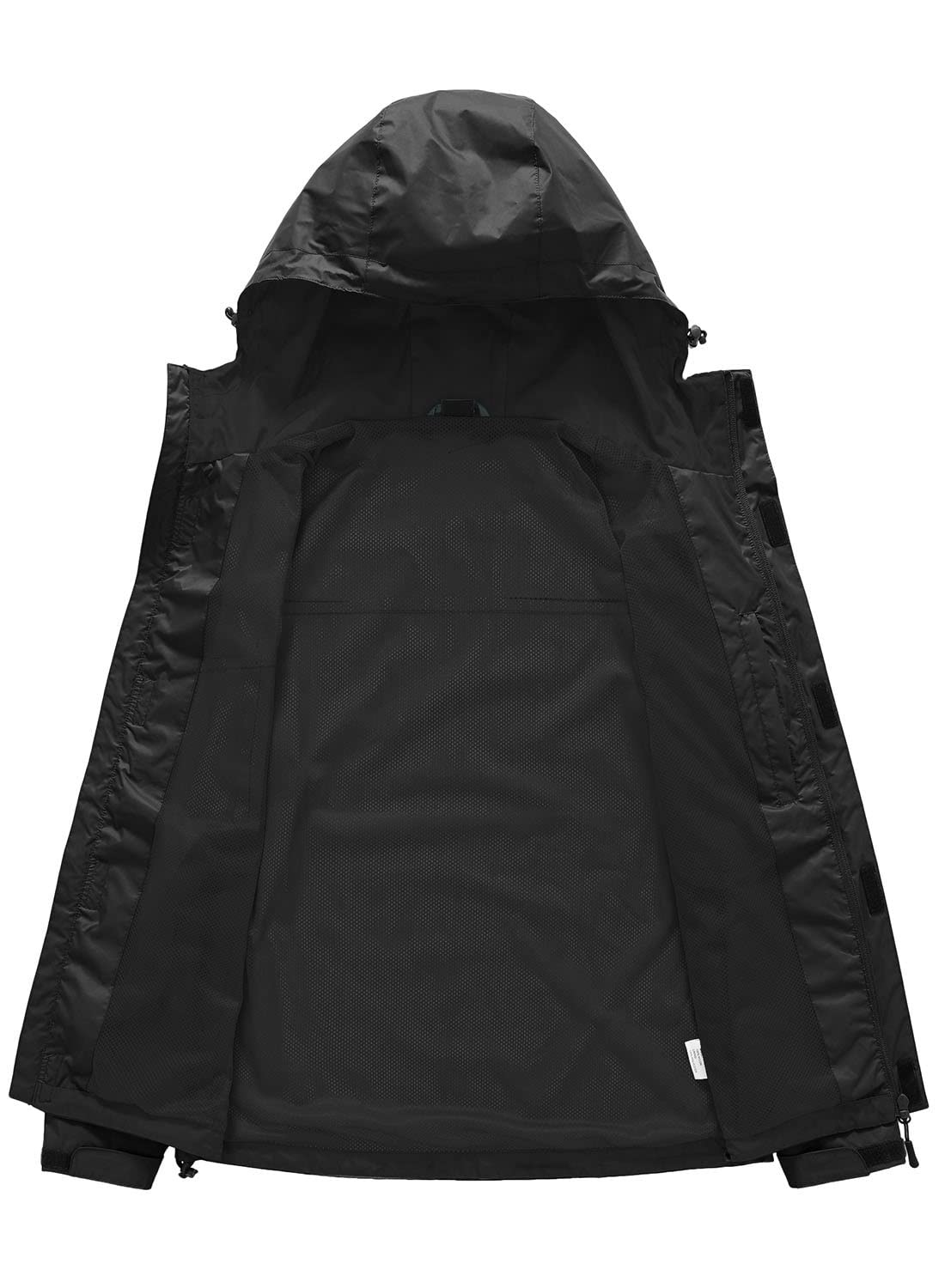 YSENTO Damen Regenjacke Wasserdicht Atmungsaktiv Outdoorjacke Leichte Übergangsjacke Windbreaker mit Kapuze