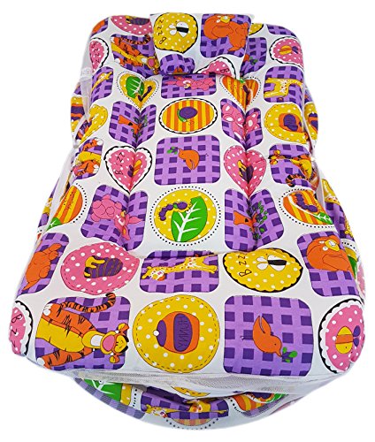 Image of Amardeep and Co Toddler Mattress with Mosquito and Insect Protection Net 70 * 40 cms (Animal Blue)