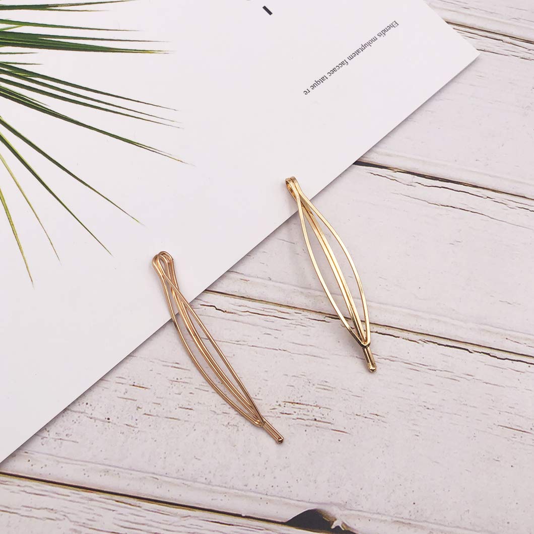 Messen Hair Pins Set Geometric Hair Clips Metal Hairpin Minimalist Hair Styling Jewelry Hair Clamps Accessories Barrettes Gold Bobby Pin for Girl Women (8 Pieces ,Style 7) : Beauty & Personal Care