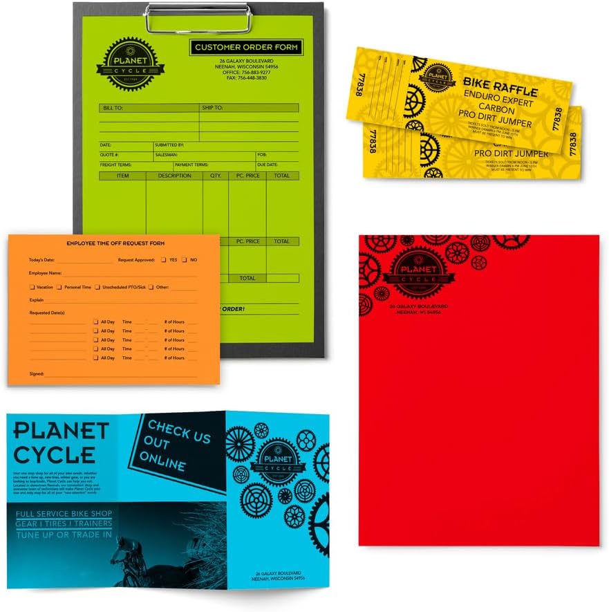 Miniatura 6 de WAUSAU 20008 Astrobrights Papel de color, 8.5 x 11 pulgadas, 24 lb89 gsm, "Charisma" 10-Color Surtido,