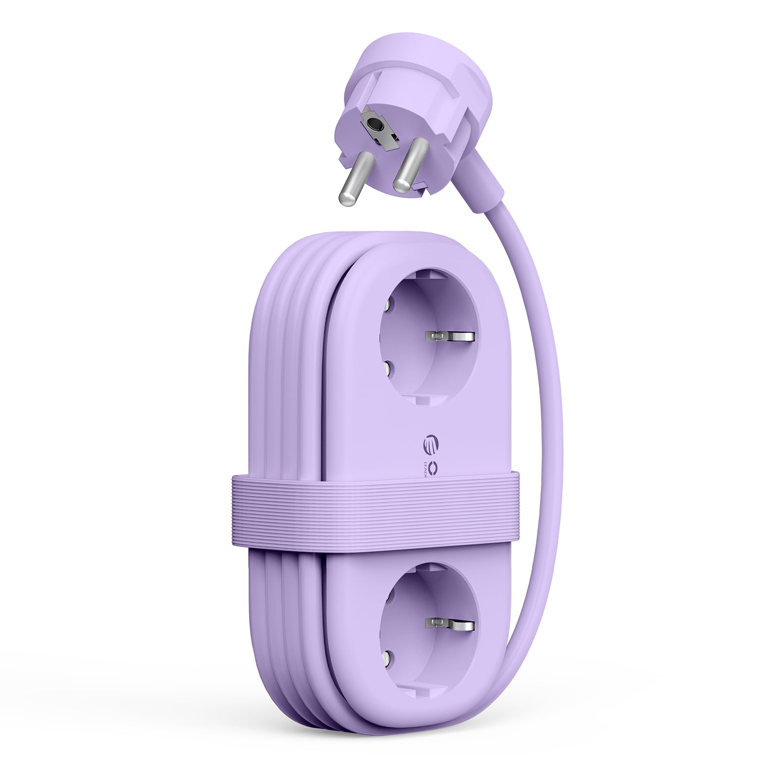 ORICO GaN listwa zasilająca 65 W z USB C, 6 w 1, listwa zasilająca do szybkiego ładowania z 4 USB, przedłużacz o długości 1,6 m, do MacBooka, iPada, telefonu komórkowego, podróży – AP3, fioletowy