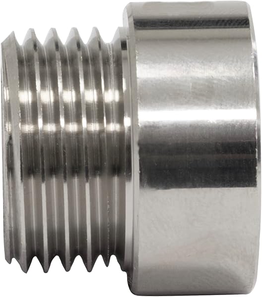 AERZETIX - Racor Prolongación de Unión Recto para Atornillar - Rosca Macho/Hembra 1/2" - Longitud 10mm - en Metal - 4