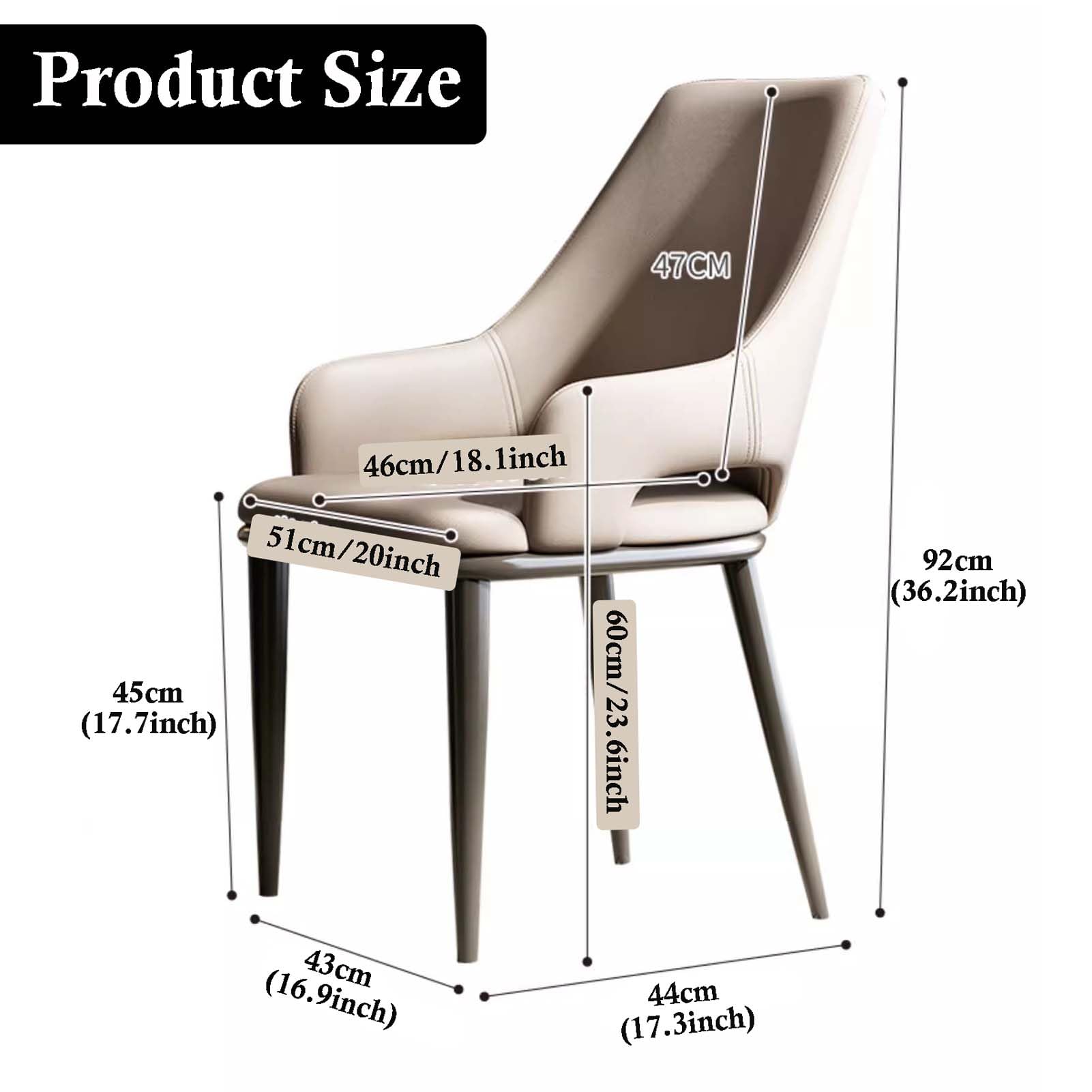 Set di 8 sedie moderne per sala da pranzo, con braccioli, stile metà secolo, gambe in legno, perfette per cucina e soggiorno
