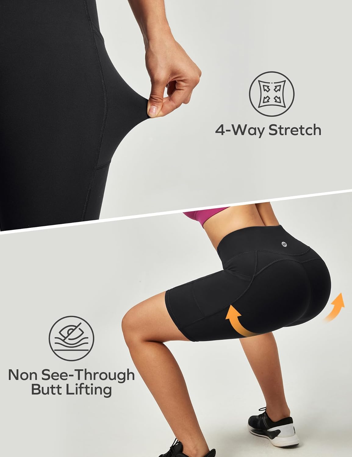 Ewedoos Biker Shorts Women: Tummy Control & Pockets Ewedoos Biker Shorts Women: Tummy Control & Pockets - Image 3