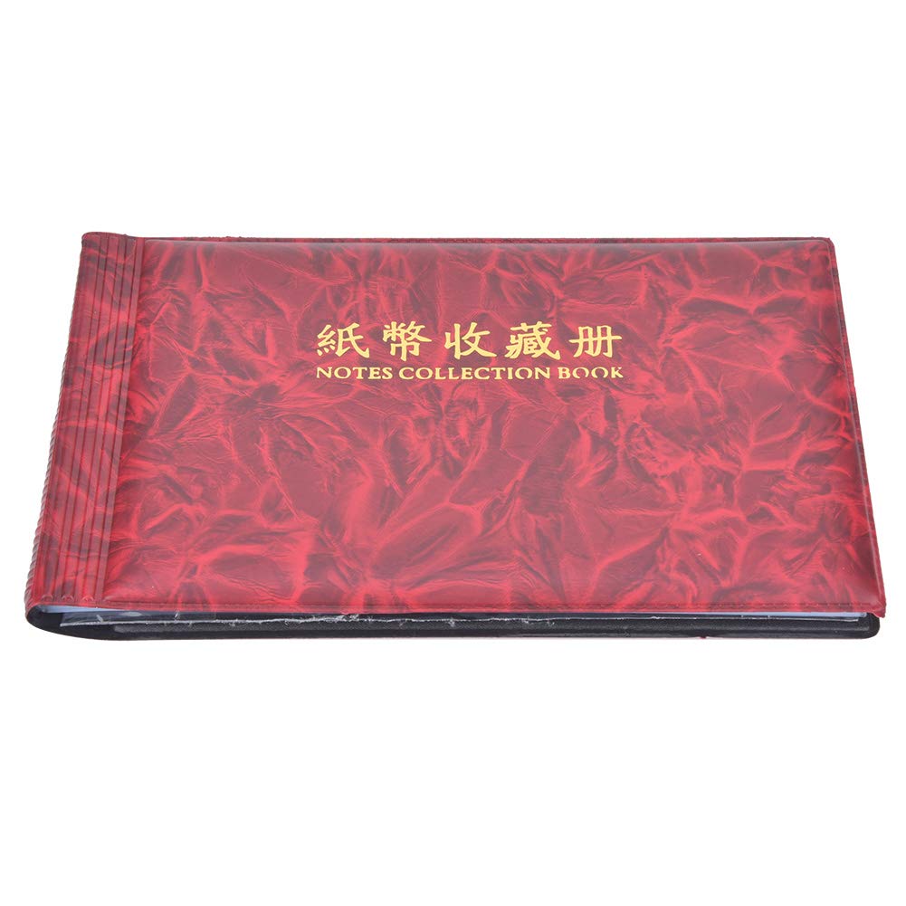 Libro de Colección de Billetes de Banco, Duradero, Robusto, Exquisito, Clásico, Álbum de Monedas, Álbum de Medallas, Pantalla de Fichas, Archivador de Monedas (Rosa