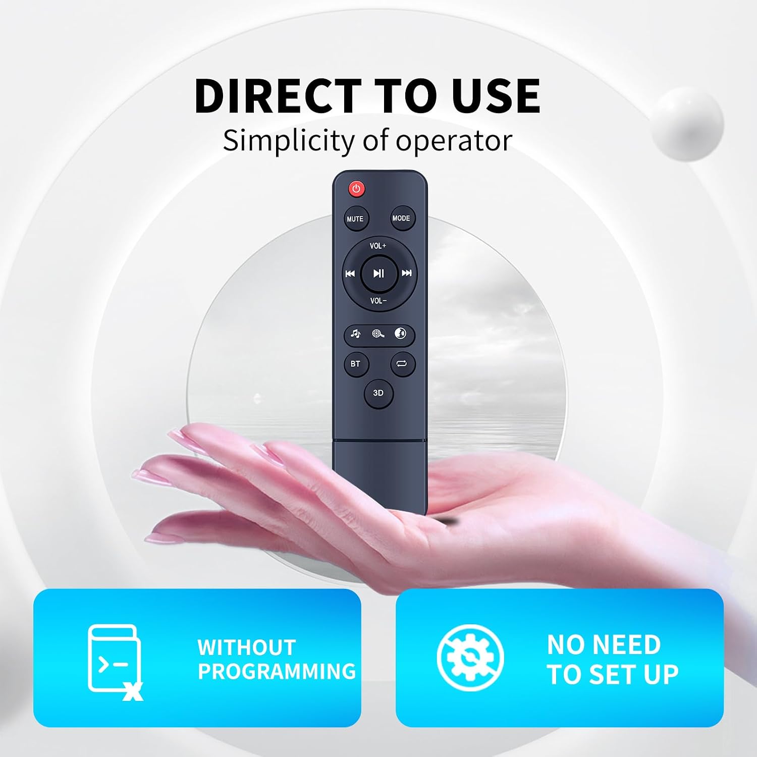New Remote Control for WOHOME Surround Sound HomeTheater Soundbar S88 S89 image 4