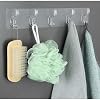 AEE® 2 Pieces Transparent Wall Hanger 5-Piece Strap-Free Strong Adhesive Hanger Behind Door Bathroom Kitchen Organizer Hook Hanger