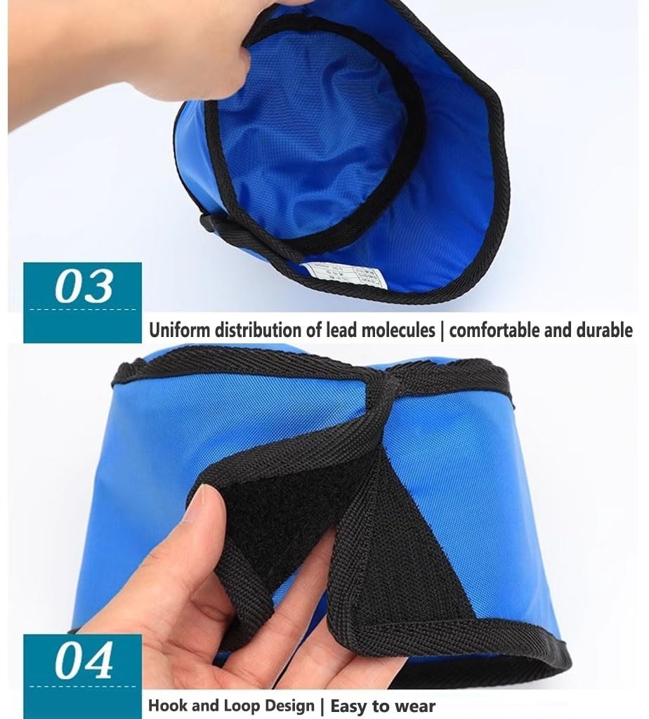 Delantal de Plomo Gorra Protectora De Rayos X Negra, Gorro Protector De Rayos X con Protección contra Radiación, Gorro Protector De Rayos X Neutro para Adultos CT MRI(0.5 mmpb)