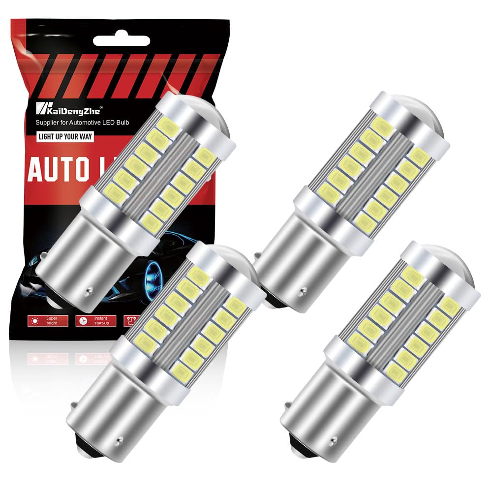 Teguangmei 1156 BAU15S PY21W 7507 Auto LED Lampen Wit 900LM Ultra Heldere 5730 33-SMD LED Achteruitrijrem Staart Stop Mistlampen Positie Achterlicht 12-30V 3.6W- 2Stks