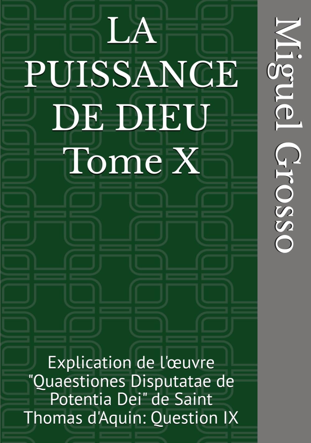LA PUISSANCE DE DIEU Tome X: Explication de l'œuvre "Quaestiones Disputatae de Potentia Dei" de Saint Thomas d'Aquin: Question IX (La Sagesse thomiste : Réflexions sur la Puissance de Dieu)