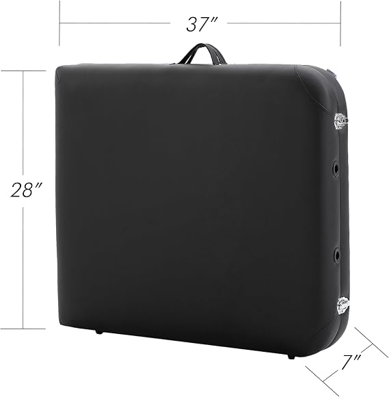 Sierra Comfort Basic Portable Massage Table, Black
