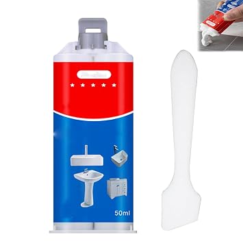 Tile and Ceramic Glaze Repair Paste, Porcelain Repair, Ceramic Tile Repair Filler to Fix Tile Chips and Cracks, Grout Sealer for Shower Tile, Porcelain Stone Repair for Cracks, Holes 1 Pcs