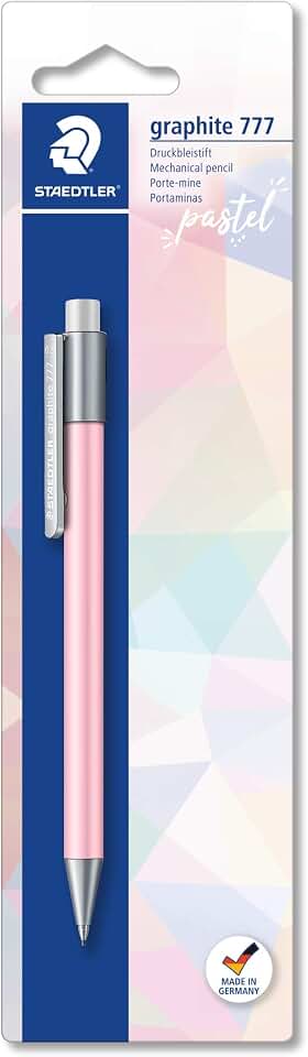 STAEDTLER Lapiseira 777, 0.5mm Graphite Pastel, Cor Rosa, Multicolorido
