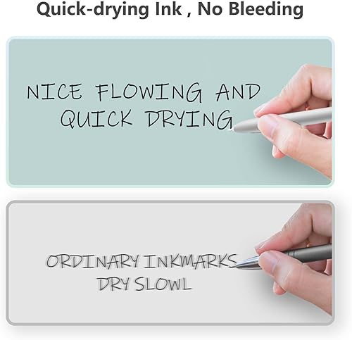 Miniatura 4 de MIUTME 6 bolígrafos de gel, bolígrafos de gel retráctiles, bolígrafos de tinta de secado rápido, bolígrafos de escritura suave de alta calidad,