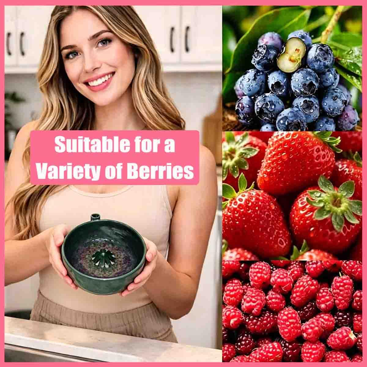 Ciotole Per Lavare Bacche Autorotante,Cesto Per Lavare Frutta A Stampato In 3d Con Fori Scarico,Pulizia A 360° E Lavaggio Rapido,Per Fragole,Mirtilli E Piccoli Frutt (bianco)