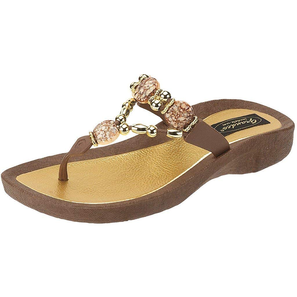 Buy Grandco Women's Expression Thong Sandal, Brown, 11 at Amazon.in