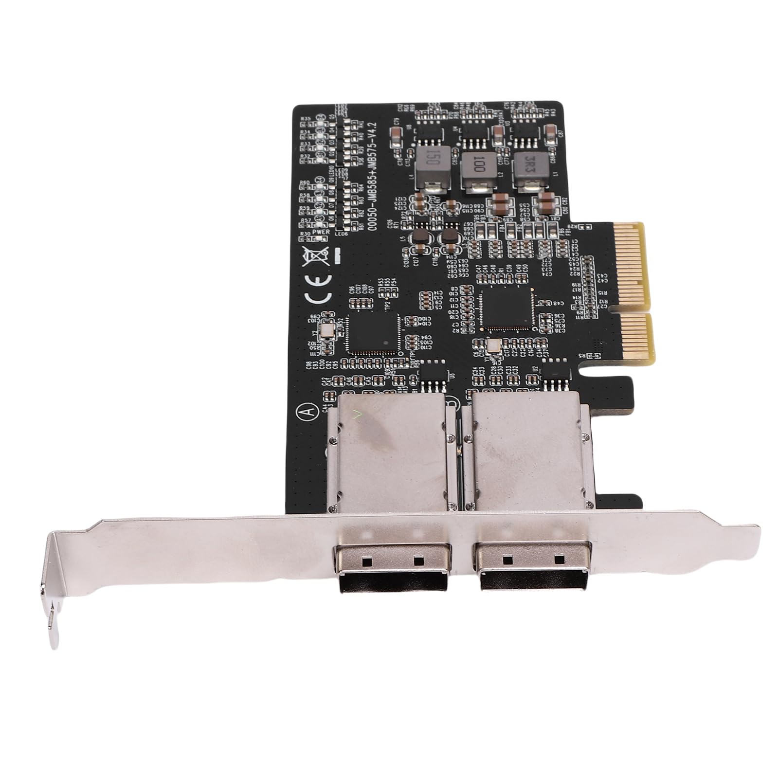 Emoshayoga Scheda Controller Adattatore SAS PCIe Ad Alta velocità da 5 Gbps per Applicazioni Desktop e Server PCB e Metallo