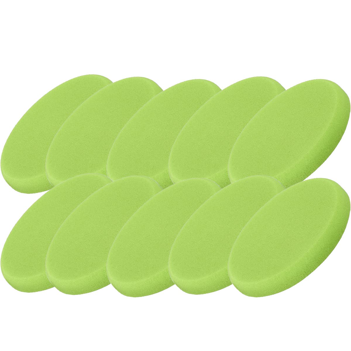 detailmate Set di 10 tamponi lucidanti in Polytop, per lucidatrice e lucidatrice, colore verde, 135 x 20 mm