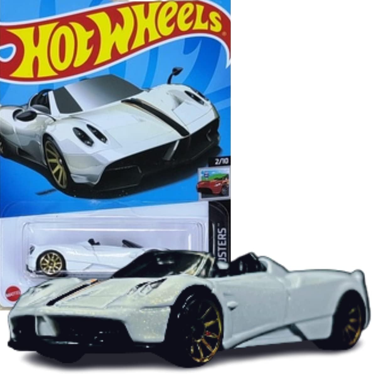 Pagani Huayra Roadster - '17 - White - HW Roadsters 2/10 - Mint/NrMint Ships Bubble Wrapped in a Box