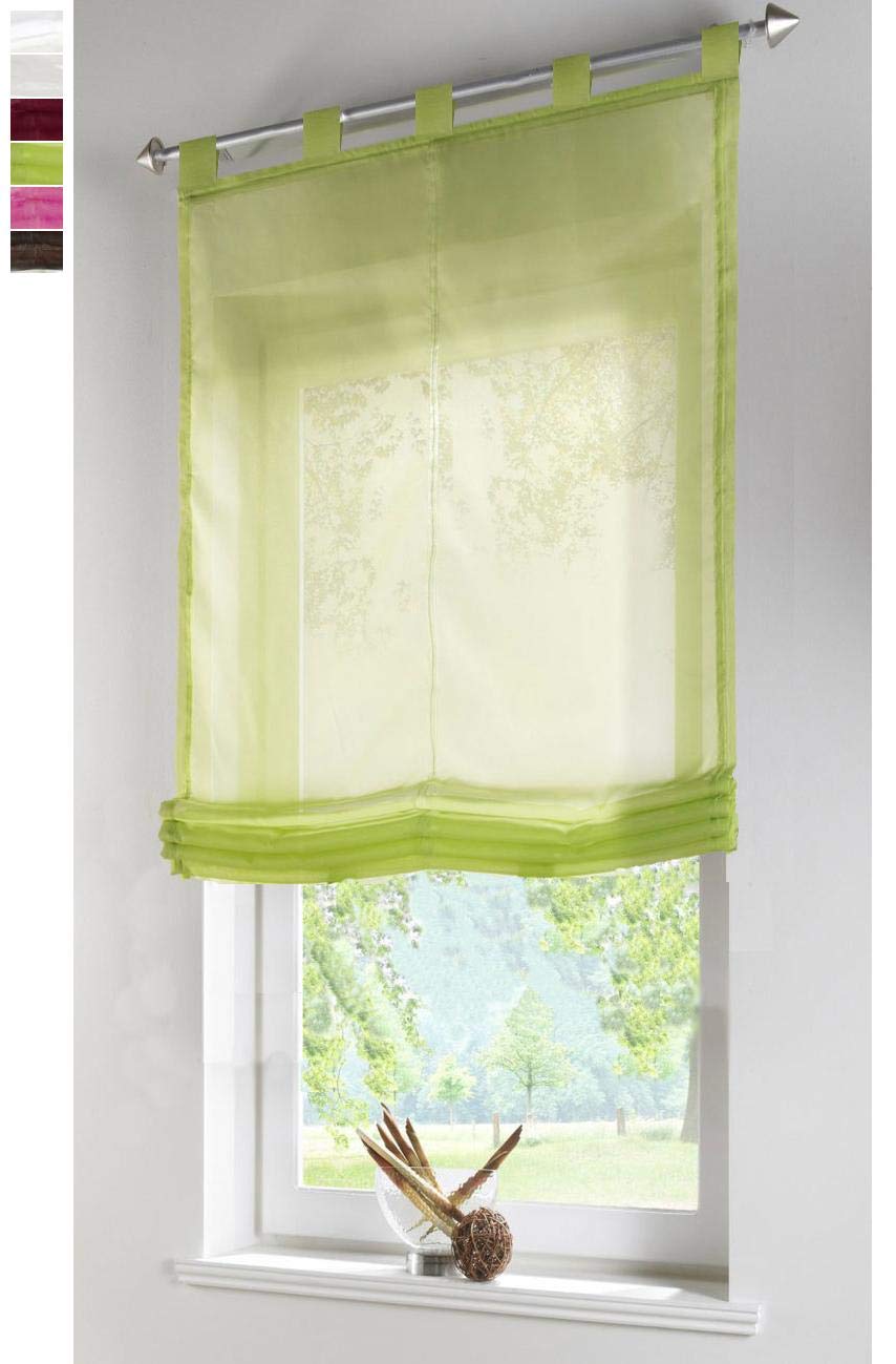 Einfacher Tab-Top Voile Vorhang – Leicht, Transparent & Vielseitig Für Jedes Fenster
