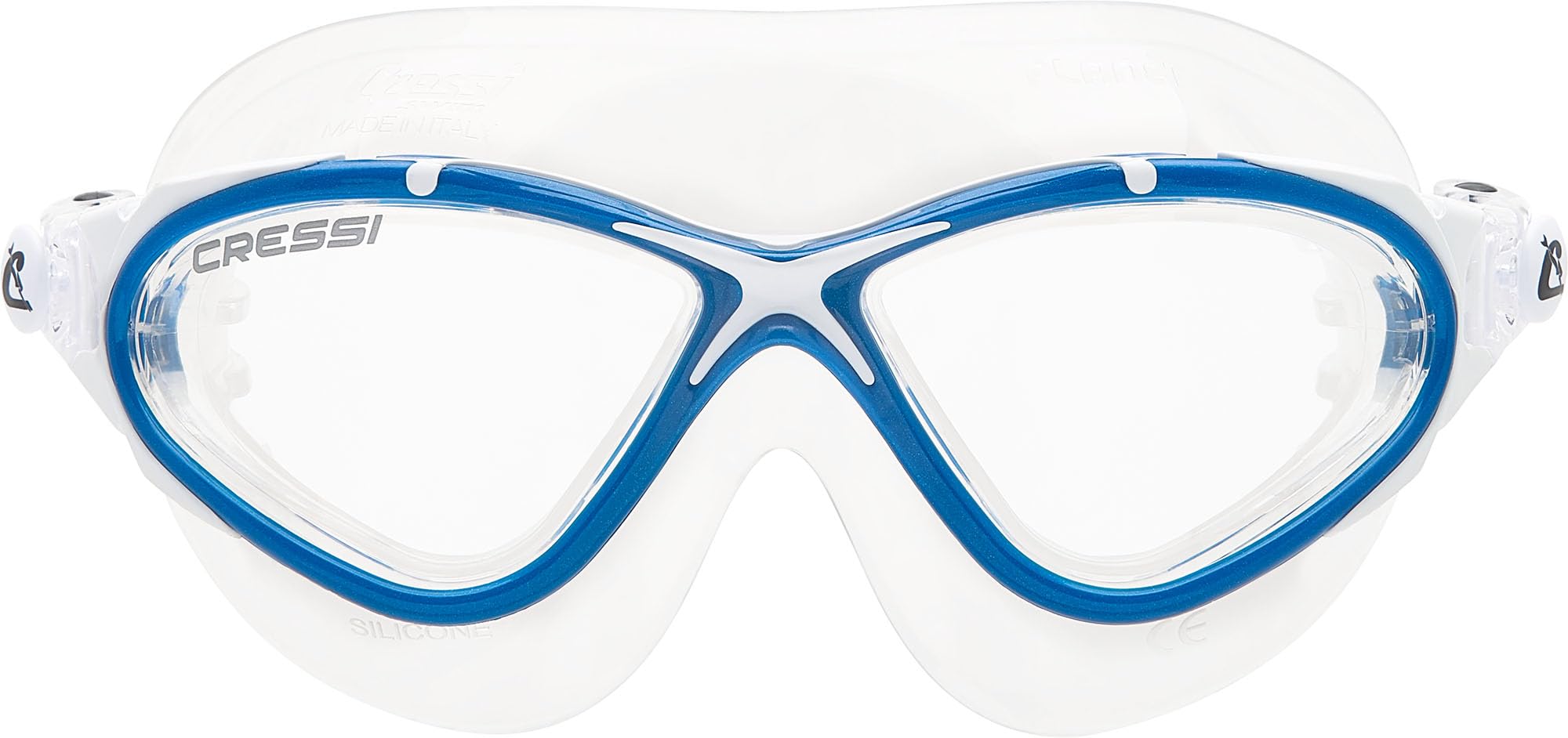 Cressi Schwimmbrille Planet Clear, Helles Glas yüzücü gözlüğü Üniseks Yetişkin