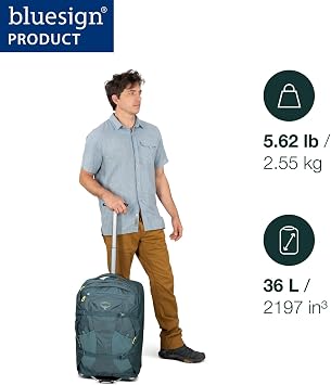 Osprey Farpoint Fairview Travel Backpack with Wheels 36L Black