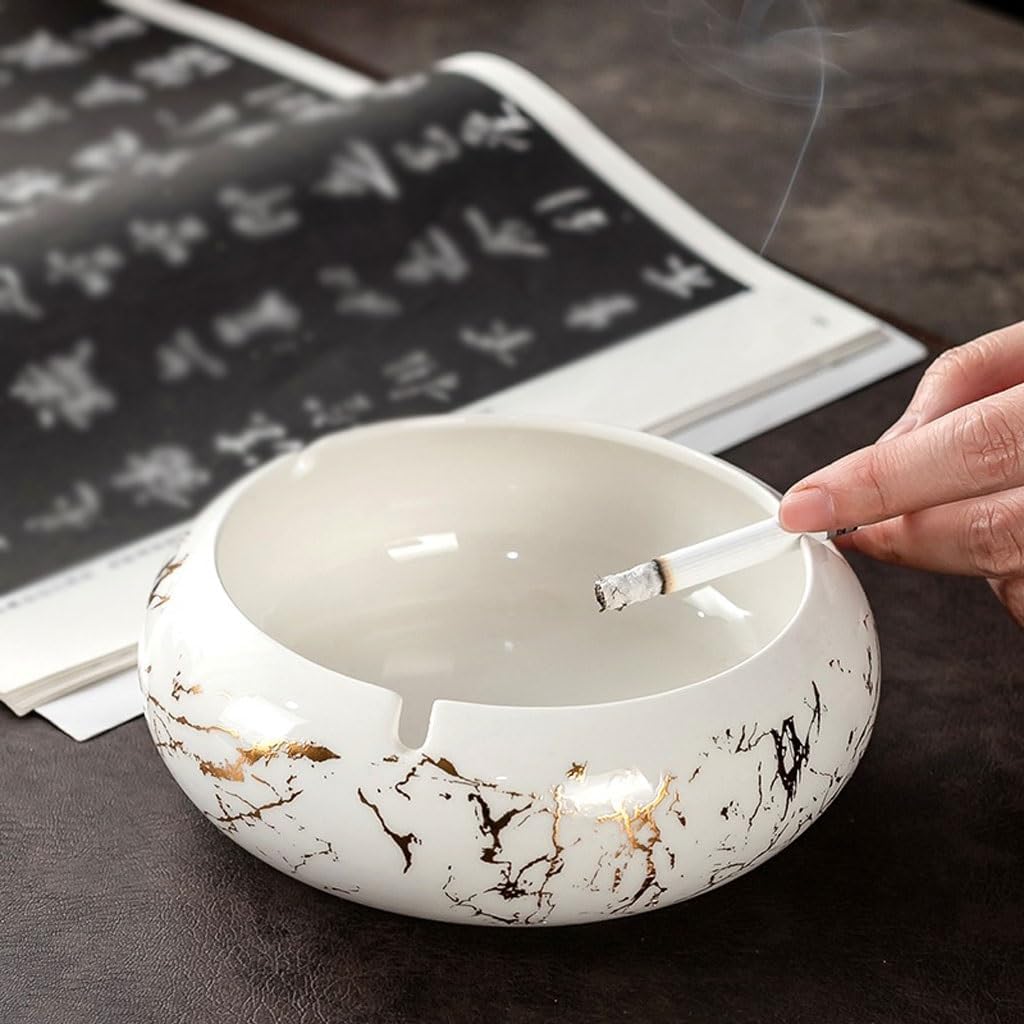 Ash Tray for Cigarettes Creative Ashtray Small Chinese Style Office Ashtray Personalized Ceramic Ashtray Home Living Room Decoration Smoking Holder Indoor