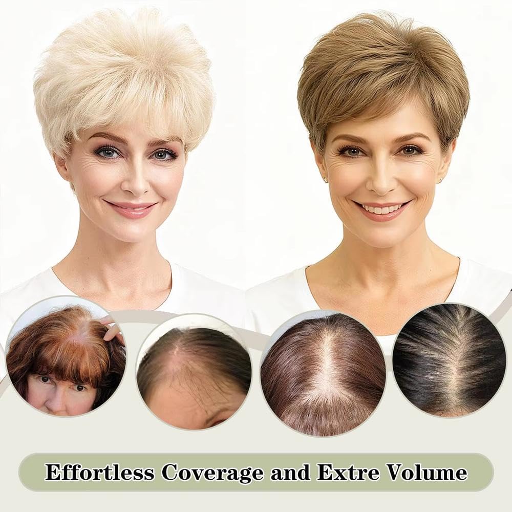 Accesorios Pelucas Pelucas Pelo Corto 6 Pulgadas Para Mujeres Y Hombres Corte Pelo Corto Con Peinado Rizo Natural(3)