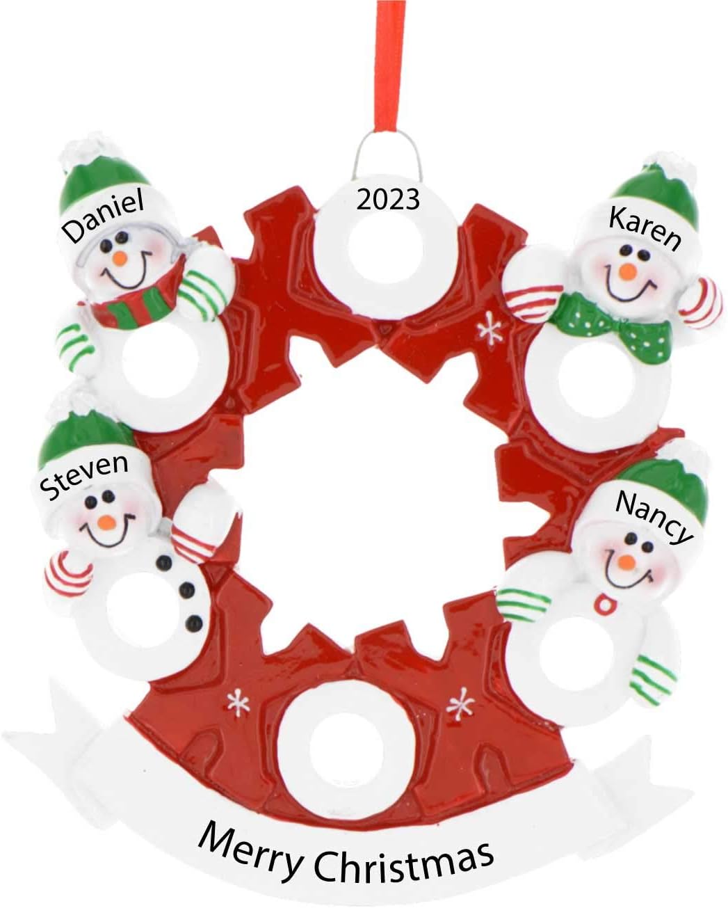 Personalized Family Ornament 2023 Family of Four