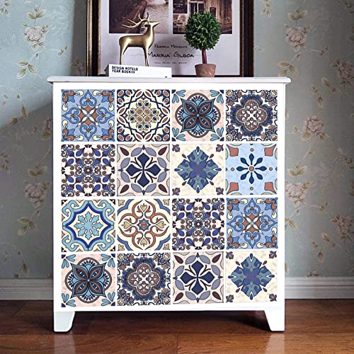 16 Pcs Decorative Tile Stickers, Peel And Stick Backsplash, 6X6 Inches Vinyl Wall Decals For Your Kitchen Backsplash, Bathroom,Stair, Removable Self Adhesive Wall Stickers #TOP5