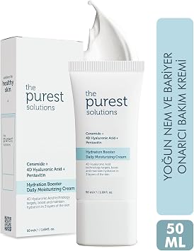 The Purest Solutions Hyal ronik Asit ve Ceramide  eren G nl k Yo un Nemlendirici Cilt Bak m Kremi, 50 ml