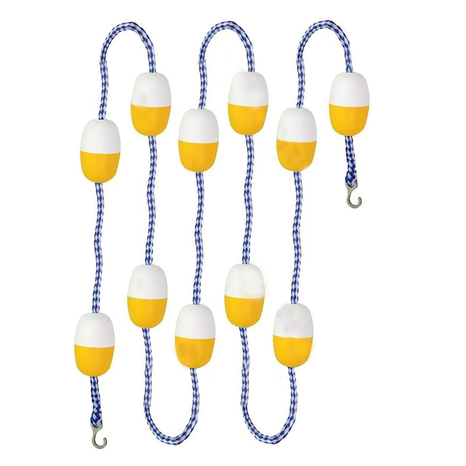 Corde de séparation de sécurité pour piscine de 12m avec bouées et crochets