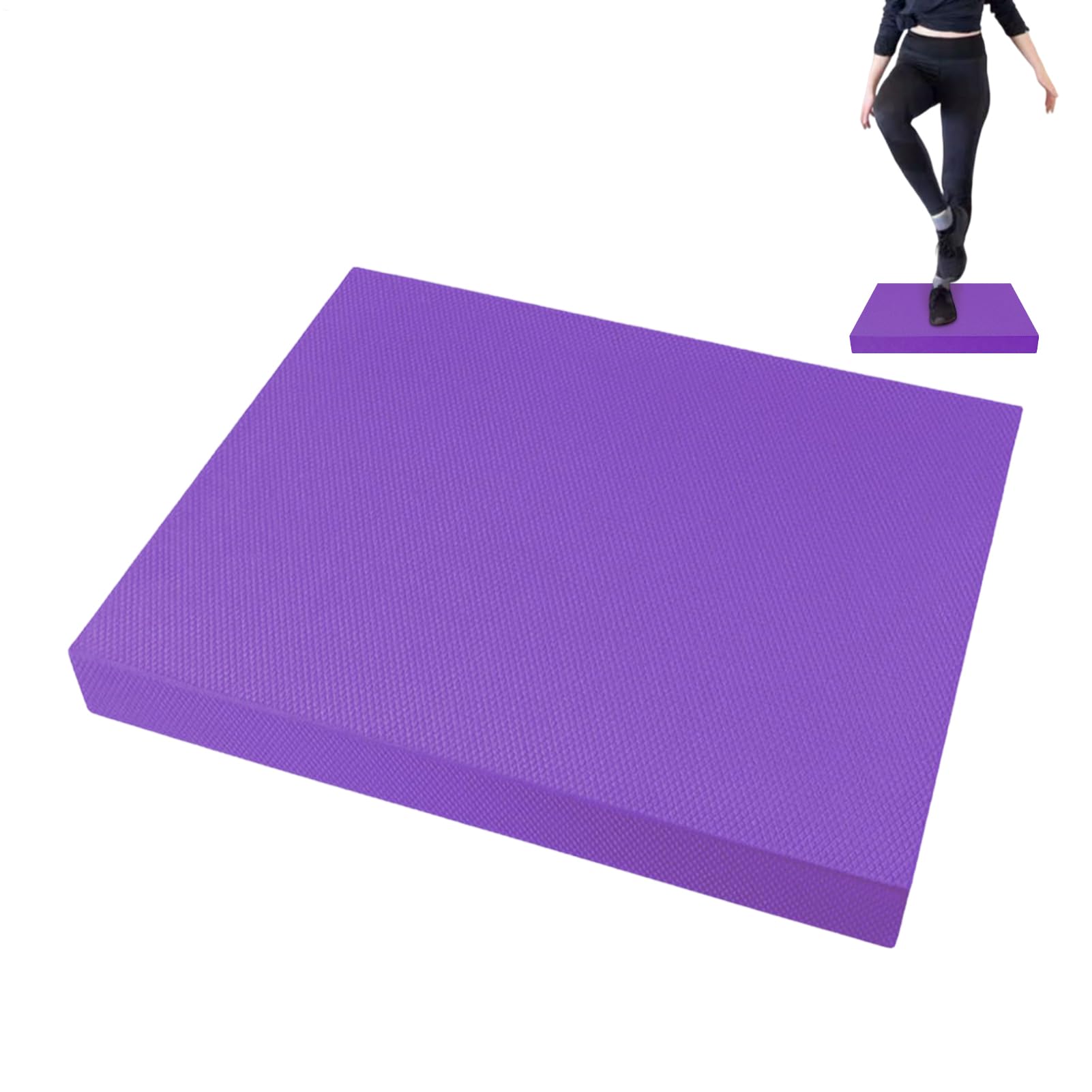 Alfombrilla para ejercicios para el equilibrio – 50 x 40 cm antideslizante, suave y gruesa, resistente, almohadilla de espuma para fitness, entrenamiento, estabilidad, fortalecimiento muscular, yoga