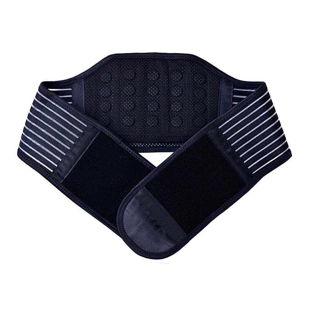 Lumbar Brace Belt Soporte de Espalda Inferior para Mujeres Hombres Hernia de Disco Ciática Escoliosis Cintura y Abdomen Calentamiento Alivio del Dolor (Size : L)