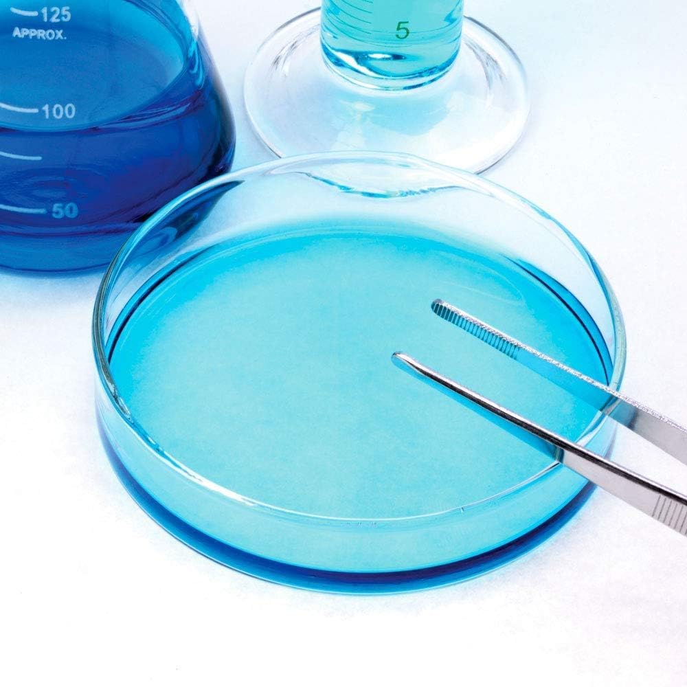 United Scientific 20 Pack Sterile Thick Plastic Petri Dishes with Lid, 60mm Dia x 15mm, Designed for use in Laboratories, Home, and Classrooms