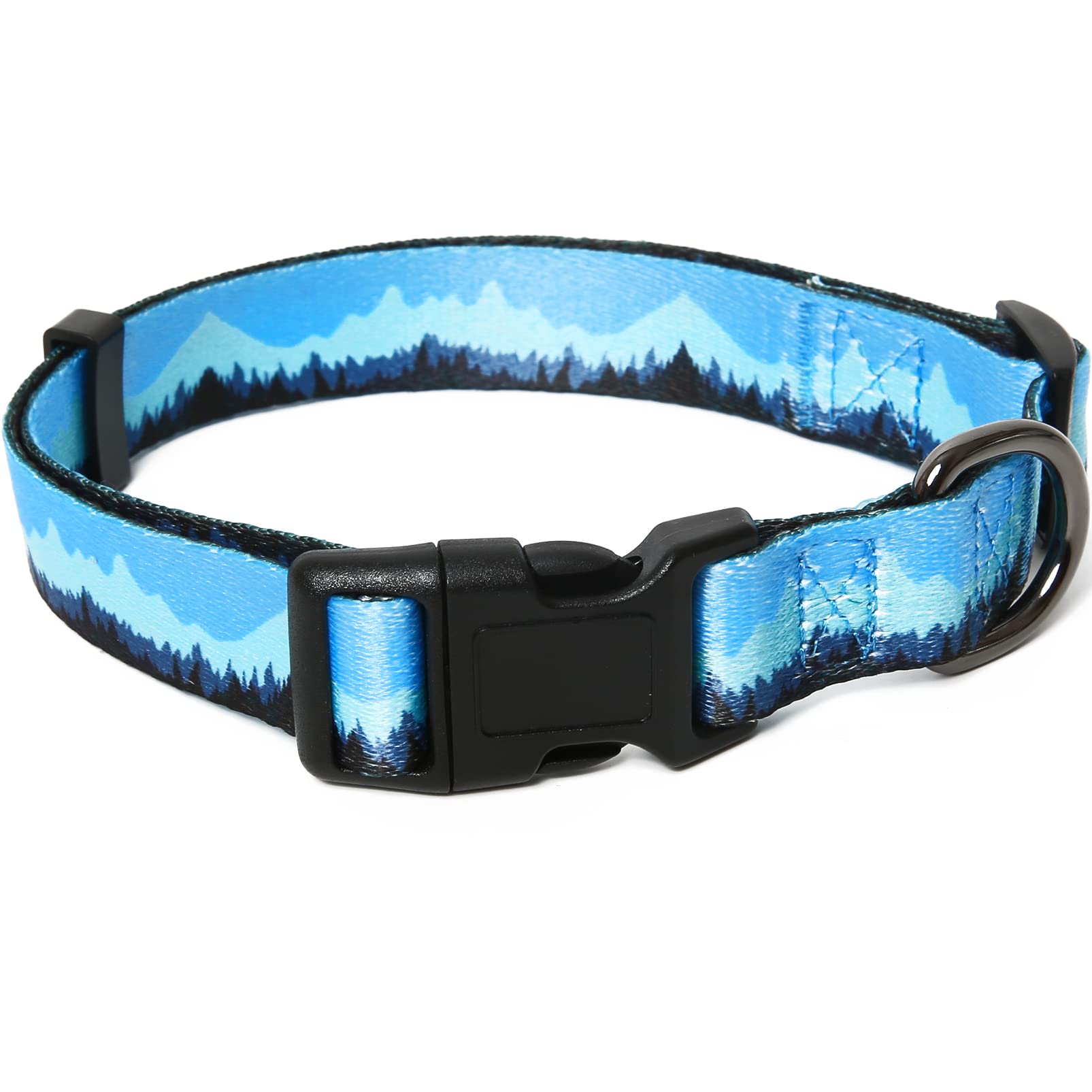 HEELE Dog Collar Large Multi-Colour Patterned Soft Comfy Dog Pet Collars Easy Adjustable Collar for Medium Large Dogs Indoor Outdoor Activities