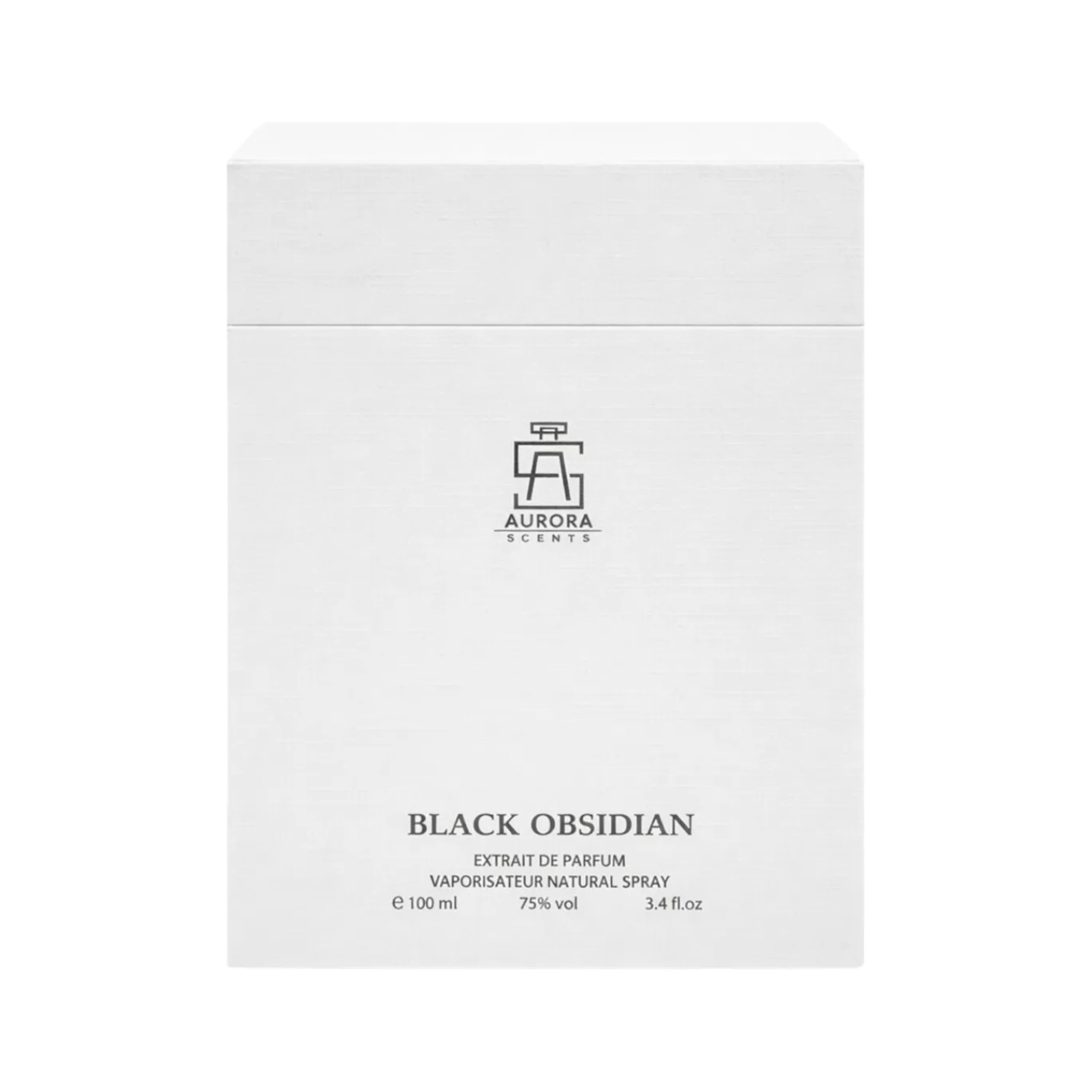 AURORA SCENTS Black Obsidian Parfüm Eau de Parfum Herren 100 ml, maskuliner Duft mit Bergamotte, Elemiharz, Osmanthus, rosa Pfeffer, Jasmin & Helvetolid, zitrisch aromatisch frisch würzig