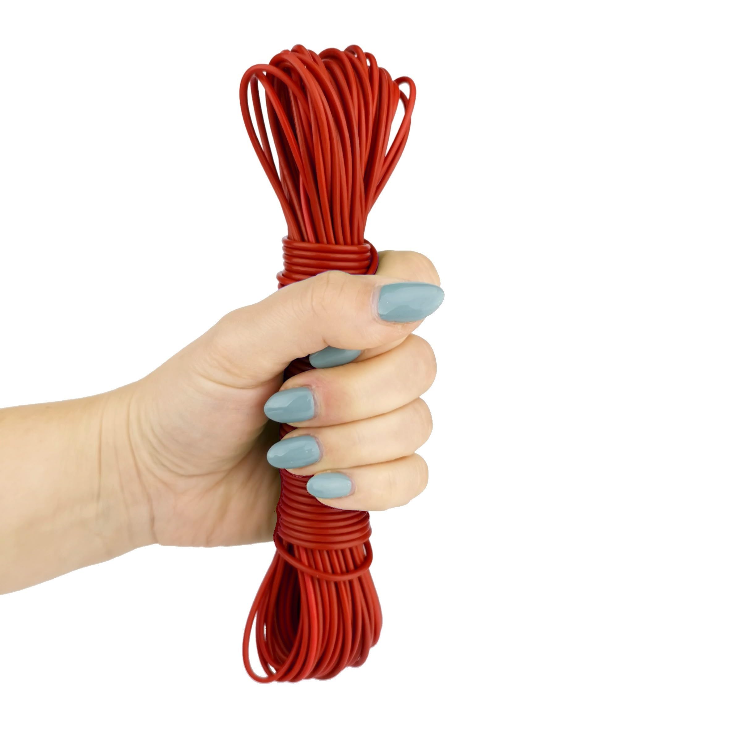 IDEA HOME Washing Line Rope 20m, Clothes Lines for Outside Heavy Duty, Plastic Washing Lines Outdoor - Image 4