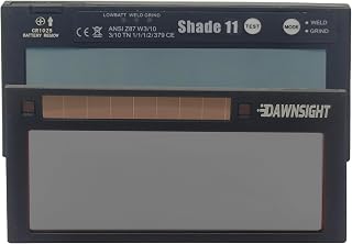DAWNSIGHT Auto Darkening Welding Filter, 4x2 inches, with Test and Grind Function (HD #11)